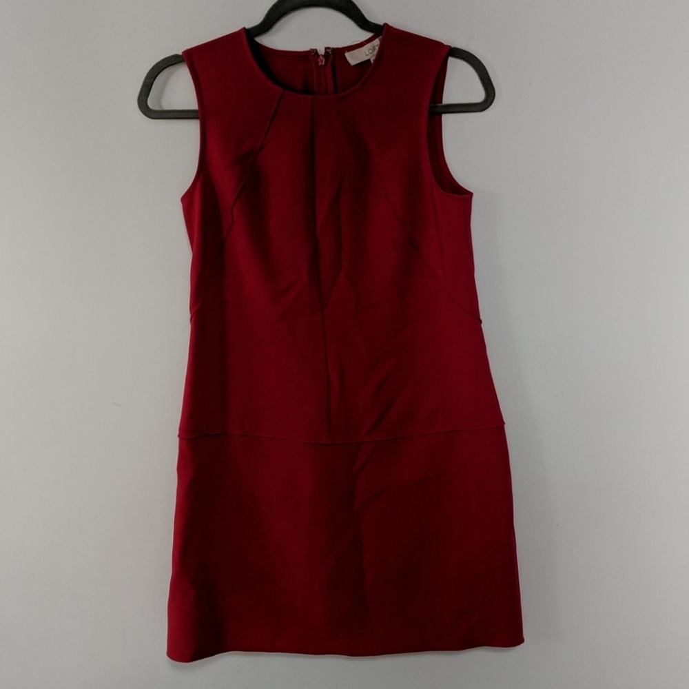 Red shift dress